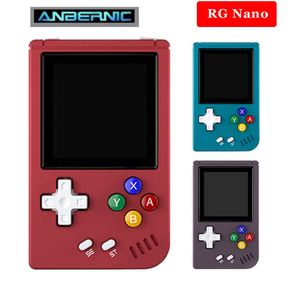 Joueurs de jeux portables Anbernic RG Nano Pocket Mini lecteur de jeu portable Coque en métal 1,54 