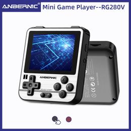 Portable Game Players Anbernic RG280V Retro S 16G 64G 5000 S 2 8inch IPS Screen Mini Handheld Console Children's Cadeau 280V 221011