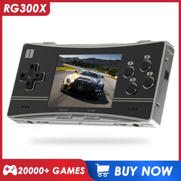 Anbernic RG300X Console de jeu portable rétro Mini lecteur de jeu vidéo pour PS1 GBA GBC NGP Emulator Game Support HD Out Kids Gift 230715