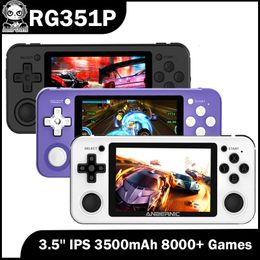 Portable Game Players Anbernic RG351P 3.5 '' IPS -scherm Retro Video Game Consoles 3500 MAH Open Source Linux 8000 Games voor PS1 PSP NDS N64 GBC GBA FC 230812