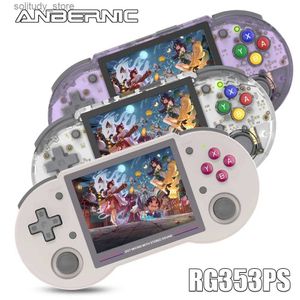 Draagbare gamespelers ANBERNIC RG353 Retro draagbare gameconsole Enkel Linux-systeem RK3566 Chip 3,5 inch I-scherm Ondersteuning 5G WiFi 4.2 Bluetooth Q240326