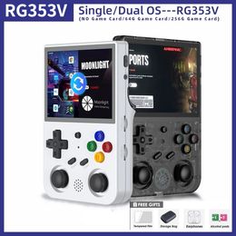 Lecteurs de jeux portables ANBERNIC RG353V RG353VS Console de jeux portable rétro 3,5 pouces 640 * 480 Console de jeu vidéo Linux Dual System Console de jeu portable 230114