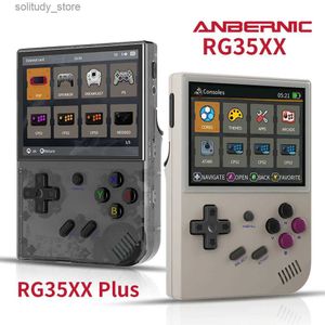 Joueurs de jeux portables ANBERNIC RG35XX Plus/RG35XX Console de jeu portable rétro 3.5 I Écran Linux Lecteur de jeu vidéo portable Prise en charge HD-M-I Sortie TV Q240326