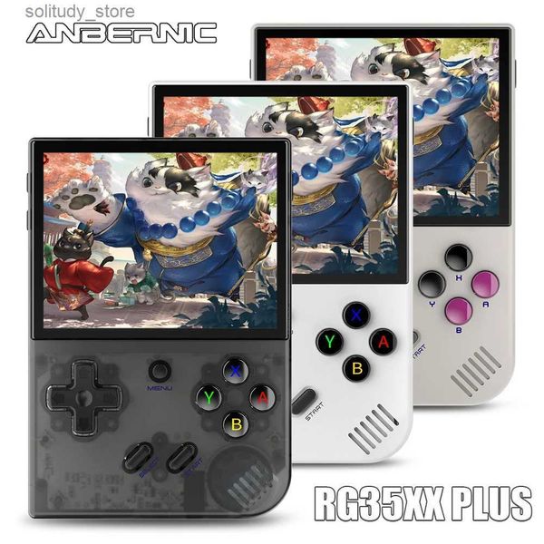 Reproductores de juegos portátiles ANBERNIC RG35XX Plus Consola de juegos portátil retro Soporte HDMI Salida de TV 5G WiFi Bluetooth 4.2 3.5 pulgadas I Pantalla Sistema Linux Q240326