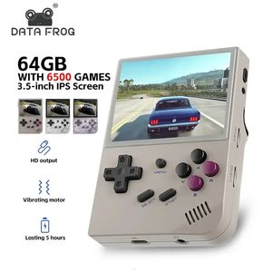 Draagbare gamespelers ANBERNIC RG35XX Retro draagbare gameconsole Compatibel Linux-systeem 3,5 inch IPS-scherm Draagbare pocketvideo Kindercadeaus 231114