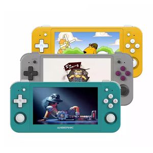 Draagbare gamespelers ANBERNIC RG505 Retro handheld gameconsole 4,95 inch OLED touchscreen Android 12 T618 64-bit Ingebouwde Hall Joyctick 4000 Games 230715