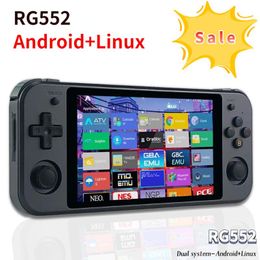 Portable Game Players Anbernic RG552 Dual System Handheld Console 10000 Retro Games 5.36 "IPS Touch Screen Android Linux Player