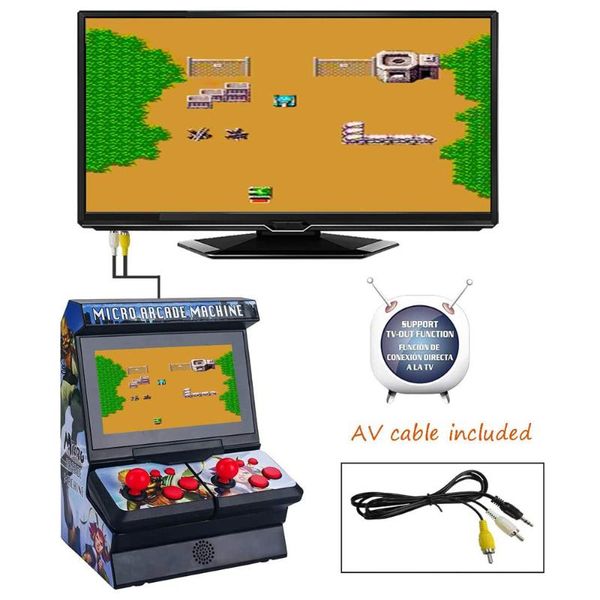 Estación de juegos portátil para jugadores con controlador inalámbrico de 2,4G, consolas de vídeo de 8 bits y 4,3 pulgadas, 300 juegos integrados, compatible con conexión de TV