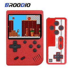 Portable Game Players BROOIO 500 In 1 Retro Video Game Console Handheld Game Player Portable TV Game Console Av Out Mini Handheld Player For Kids Gift 230206