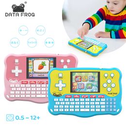 Lecteurs de jeux portables DATA FROG Enfants Apprentissage précoce Machine d'éducation Tablette bébé pour enfants Langue d'orthographe précoce Jouets pour cadeaux éducatifs de vacances 230715