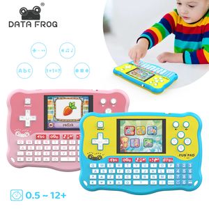 Lecteurs de jeux portables DATA FROG Enfants Apprentissage précoce Machine d'éducation Tablette bébé pour enfants Langue d'orthographe précoce Jouets pour cadeaux éducatifs de vacances 230715