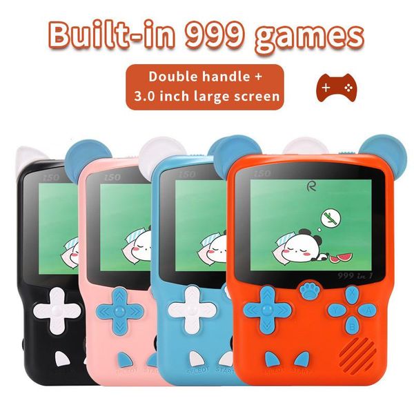 Lecteurs de jeux portables I50 Retro Mini Console vidéo portable 4bit 3.0Inch LCD Kids Player Built-in 999 Games