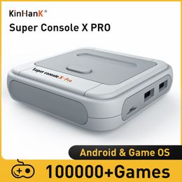 Draagbare Game Spelers KINHANK Super Console X Pro Retro Ondersteuning 70 Emulators 117000 Video Games voor PSP PS1 DC MAME Naomi met Gamepads 230731