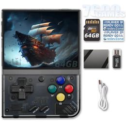 Draagbare gamespelers Miyoo Mini Plus 3,5 inch IPS-scherm Video Handheld gameconsole Draagbare 3000 mAh batterij Handheld Klassiek systeem Retro 231018