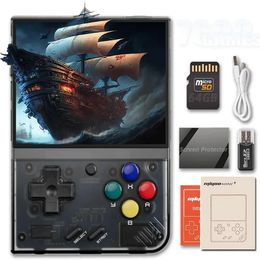 Draagbare gamespelers MIYOO MINI PLUS Draagbare retro draagbare videogameconsole Linux-systeem Klassieke gaming-emulator 3,5 inch IPS HD-scherm Games V2 231114