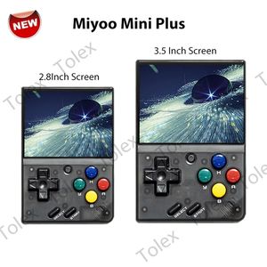 Draagbare Game Spelers Miyoo Mini Plus Paarse Kleur 3.5 Inch IPS Scherm Retro Handheld Game Consoles 3000 mAh WiFi 12000 Games Draagbare Video Spelers 230726