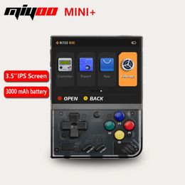 Joueurs de jeux portables Miyoo Mini Plus Console de poche rétro 35 pouces IPS écran haute définition cadeau pour enfants système Linux simulateur classique 231120
