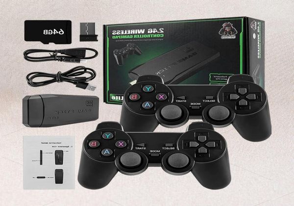 Reproductores de juegos portátiles Consola original Game Stick Lite 4k 4 K 10000 Video Gamestick Jogos Retro Box 10mil Retrogaming en portugues6689808