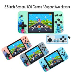 Draagbare gamespelers Draagbare videogameconsole Handheld gamespeler 800 Retro Klassieke games AV-uitgang 3,5 inch 8 bit Pocket Consola voor kinderen Cadeau 231114