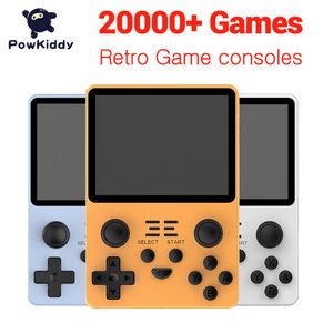 Lecteurs de jeux portables Powkiddy Rgb20S Console rétro Système Open Source Écran IPS 3,5 pouces Vidéo portable avec 15000 s 221104