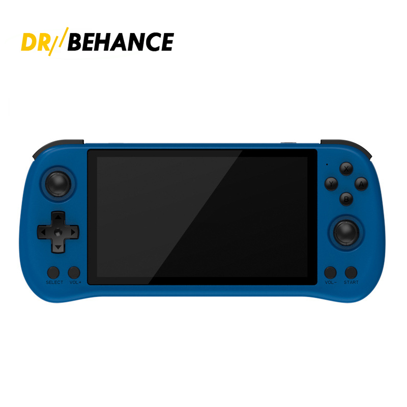Portable Game Players POWKIDDY X55 5.5 INCH 1280*720 IPS Screen RK3566 Handheld Game Console Open-Source Retro Console Children's gifts