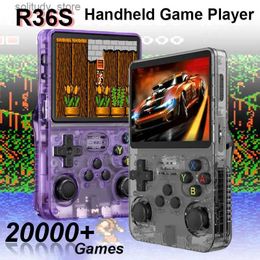 Joueurs de jeux portables Console de jeu R36S Écran I de 3,5 pouces Console de jeu de poche portable 20000 jeux Joystick 3D Console de jeu vidéo portable open source Q240326
