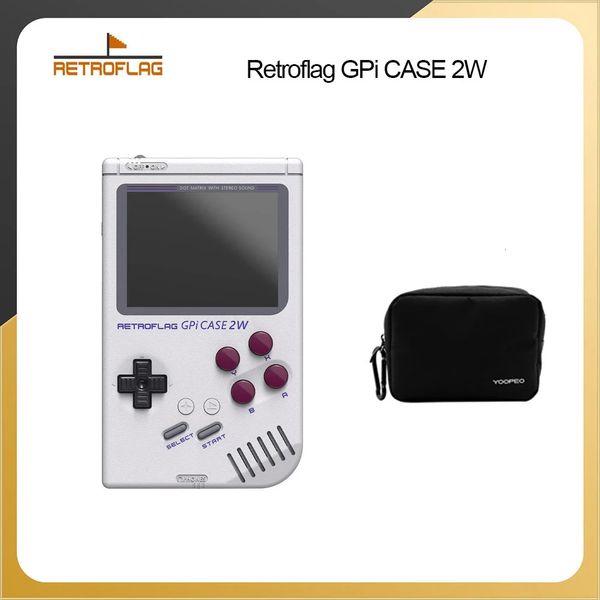 Joueurs de jeux portables Retroflag GPi CASE 2W Raspberry Pi Case GCase avec fonction Turbo 3 0 écran LCD pour Zero 231117