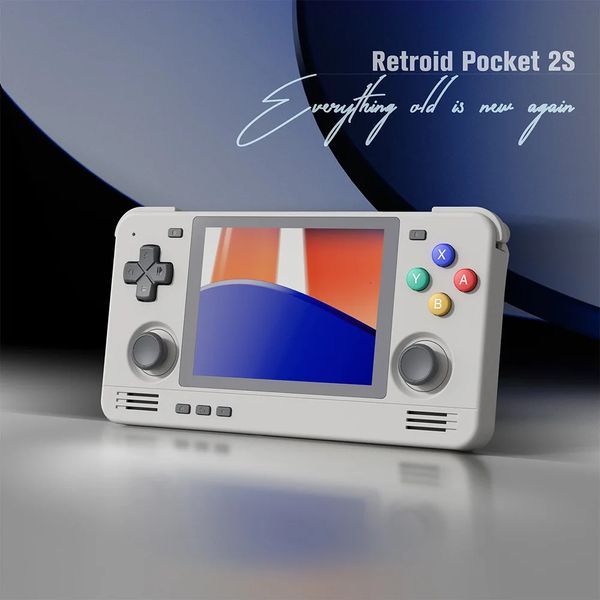 Reproductores de juegos portátiles Retroid Pocket 2S Reproductor de mano 3/5 pulgadas Pantalla táctil Android 11 4000mAh Videoconsola Wifi 3D Hall Sticks 231117