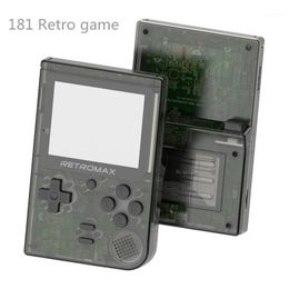Lecteurs de jeux portables RETROMAX 181-en-1 Console de jeux rétro 8 bits Mini ordinateur de poche 3 pouces TFT écran couleur Game1
