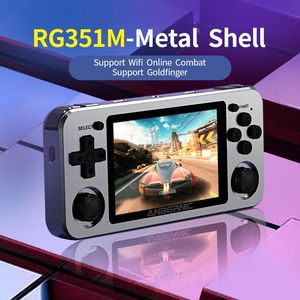 Portable Game Players RG351M RG351P Retro Video Console Aluminium Legering Shell 2500 RG351 Handheldspeler