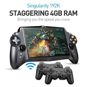 Joueurs de jeux portables Singularity S192K 7 pouces 1920x1200 quad core 4G64GB manette de jeu 10000mAh tablette Android console de jeu multijoueur 18 simulateur 231120