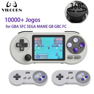 Portable Game Players SNPRO 3 Inch IPS Handheld Console Mini Retro Gaming Consoles 10000 Games AV Output For GBA Dendy SNES 230804