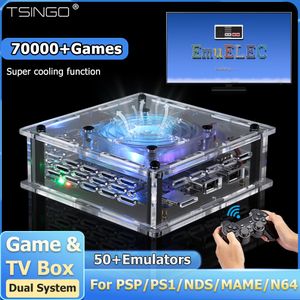 Draagbare Game Spelers Super Console X Pro Max 4K HD Dual System Arcade Box met 70000 Klassieke Games Video Game Console voor PSP/PS1/N64/DC met Gamepad 230228