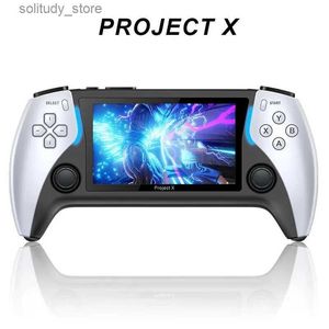 Draagbare gamespelers De nieuwe Project X 4,3-inch I-gameconsole met schermbediening ondersteunt 1 arcade high-definition uitgang met spelers met dubbele joystick Q240326