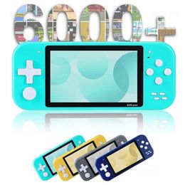 Portable Game Players X20 Mini Handheld Game Console 4,3 inch Retro Video Game Console Ingebouwde 6000 games Portable Pocket Handheld Game Player 231114