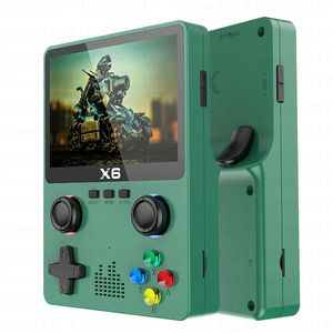 Joueurs de jeux portables X6 Console de jeu rétro portable 4K 10000 boîte de jeux 3,5 pouces Mini appareils de jeu vidéo portables lecteur pour adultes enfants cadeaux 231114