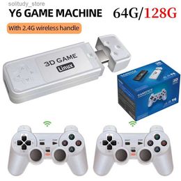 Draagbare Game Spelers Y6/M8 Retro Game Console 4K HDMI Compatibele Uitgang Lage Vertraging GD10 TV Game Stick Dual Handle Draagbare Home Game Console GBA Q240326