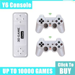 Joueurs de jeux portables Y6 Retro Console 4K 60fps Sortie Faible Latence GD10 TV Stick Double Poignée Accueil pour GBA 231117