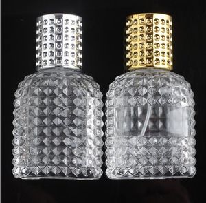Bouteilles portatives de jet de parfum en verre 30 ml/50 ml vident la bouteille d'atomiseur de récipients cosmétiques pour des bouteilles de parfum extérieures de voyage