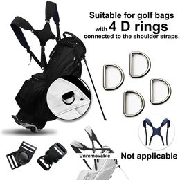 Golf portable double bandoulière Sac de golf Bandle de remplacement de remplacement de réconfort à épaule A réglable Cadeaux de golf extérieur 240411