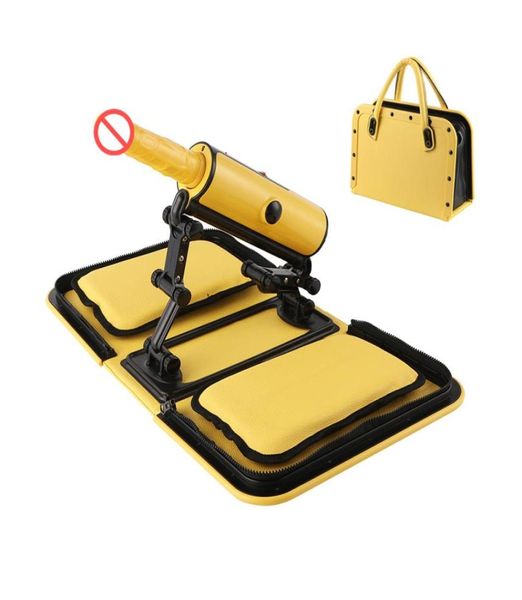 Machine de sexe de sac à main portable avec gode vibrant à distance automatique rétractable amour mitrailleuse femme masturbateur meubles de sexe f2094565