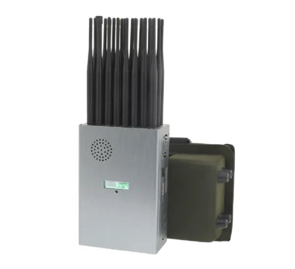 Brouilleur portatif portatif de 24 antennes, perturbateur de signal de 24 canaux 2G 3G 4G 5G GPS WIFI Lojack VHF UHF inhibiteur de Signal