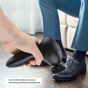 Cepillo de zapatos eléctrico automático portátil de mano, pulidor de brillo para bolsos de cuero, juego de limpieza de asientos de coche, fuente de alimentación de batería 201021