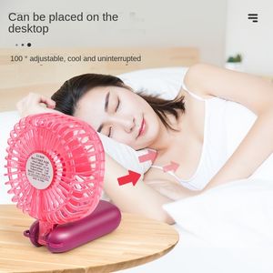 Ventilador pequeño portátil con carga de mano, luz plegable, ventilador de viento grande silencioso para estudiantes, fabricante de ventilador de escritorio de bolsillo USB, novedad de 2022