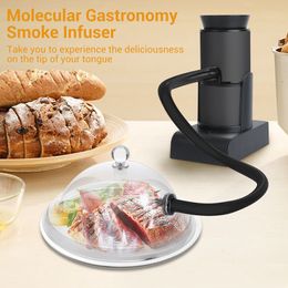 Pistolet à fumer à froid portatif avec scelleur sous vide, fumeur électrique pour boissons alimentaires, cocktails, copeaux de bois, infuseur de fumée par kimistore