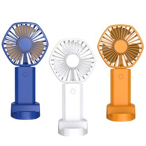 Ventilador portátil de mano, mini ventilador de refrigeración personal con 3 velocidades, ventiladores de escritorio recargables por USB, perfectos para maquillaje, oficina, viajes al aire libre