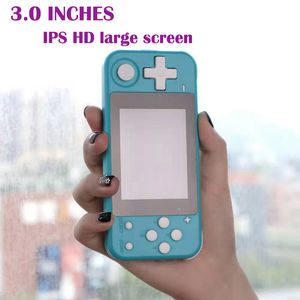 Draagbare Handheld Game Console Dubbele Open Systeem Games Consoles 16 Simulators Retro Kids Gift 3D voor Powkiddy Q90 3-inch IPS-scherm