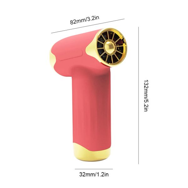 Portátil portátil potente soplador de polvo de 4 velocidades soplador de aire de aire eléctrico de aire de 4 velocidades soplador de aire para la limpieza del teclado de la computadora secado para el cabello