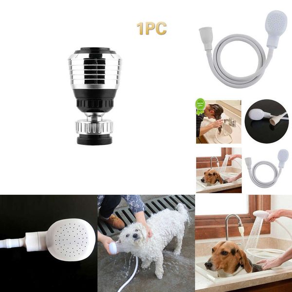 Portable à main portable Splash Shower Pet Dog Chat Chat Chaude Chatte de douche Factuage Attachement Couche de tête Kit de douche Sprinkler Kit Bath Tools