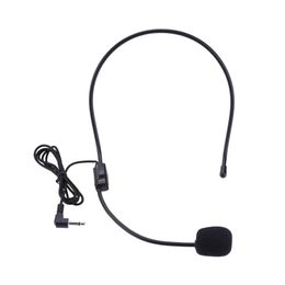 Draagbare Headset Microfoon Bedraad 3 5mm Bewegende Flexibele Oortelefoon Dynamische Jack Microfoon Voor Luidspreker Tour Guide Onderwijs Lecture2964